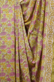 Green HBP Cotton Silk Chanderi Saree - SRGCSCS647