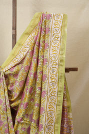 Green HBP Cotton Silk Chanderi Saree - SRGCSCS647