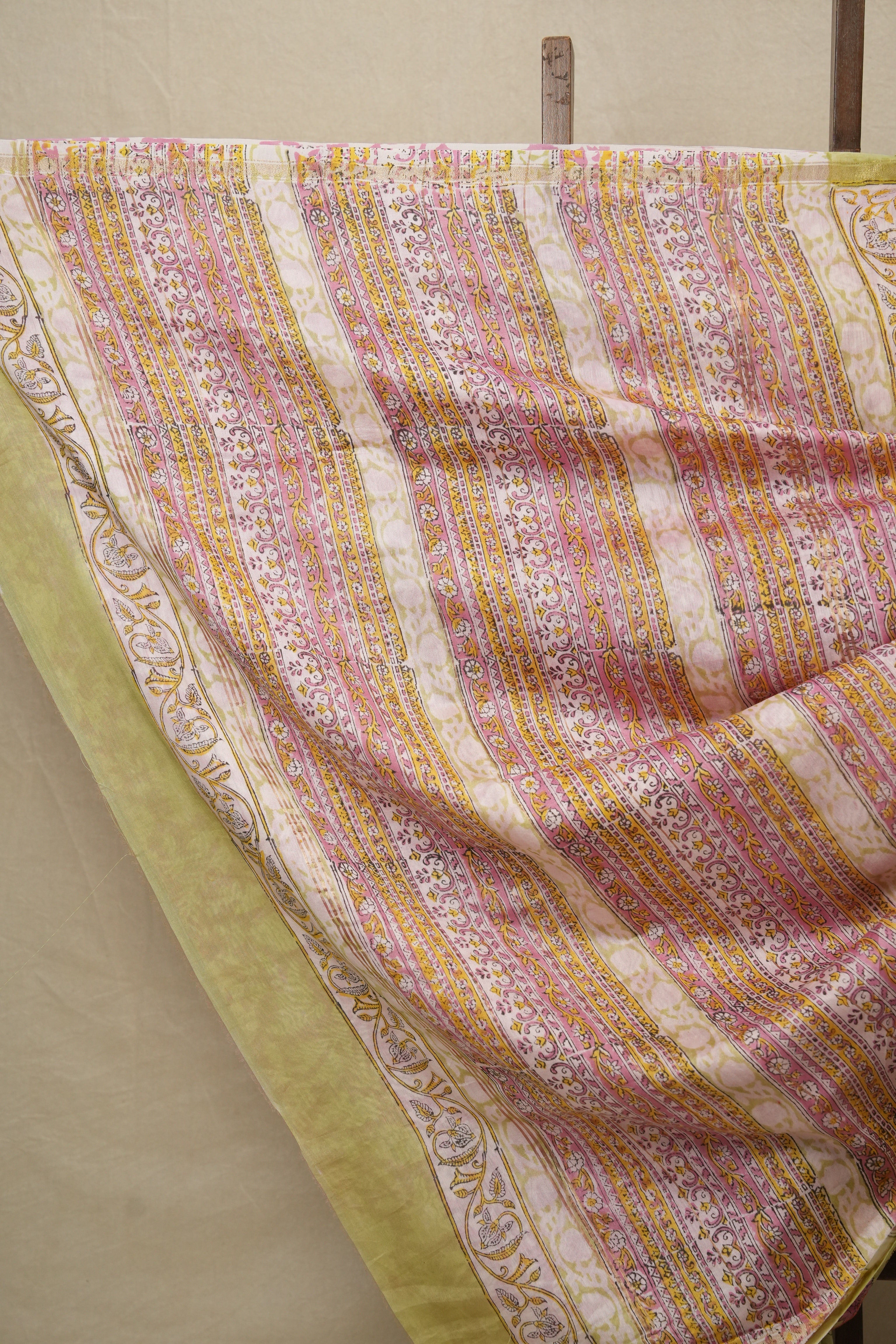 Green HBP Cotton Silk Chanderi Saree - SRGCSCS647