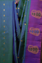 Green Gadwal Silk Saree - SRGGSS639