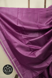 Purple Tussar Silk Saree - SRPTSS1902