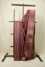 Brown Tussar Silk Saree - SRBTSS1900