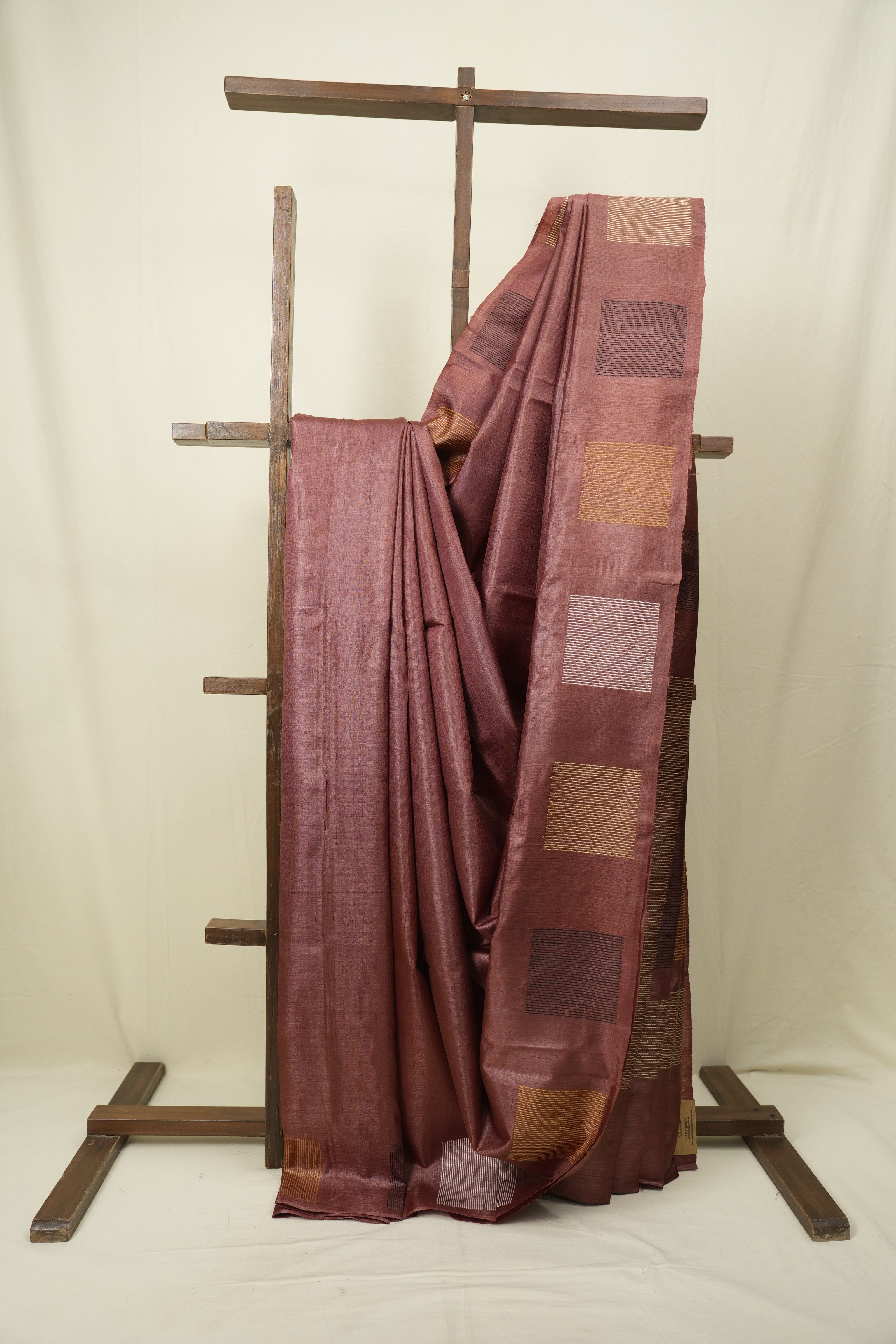 Brown Tussar Silk Saree - SRBTSS1900