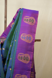 Green Gadwal Silk Saree - SRGGSS639