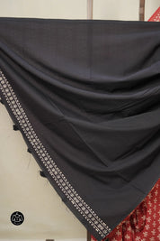 Red HBP Cotton Saree - SRMCS3329