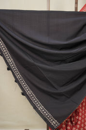 Red HBP Cotton Saree - SRMCS3329