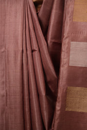 Brown Tussar Silk Saree - SRBTSS1900