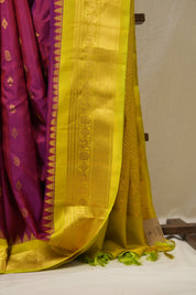 Magenta Gadwal Silk Saree - SRMGSS643