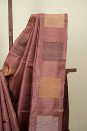 Brown Tussar Silk Saree - SRBTSS1900