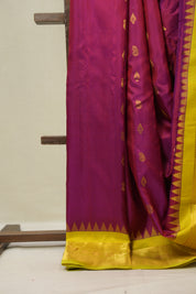 Magenta Gadwal Silk Saree - SRMGSS643