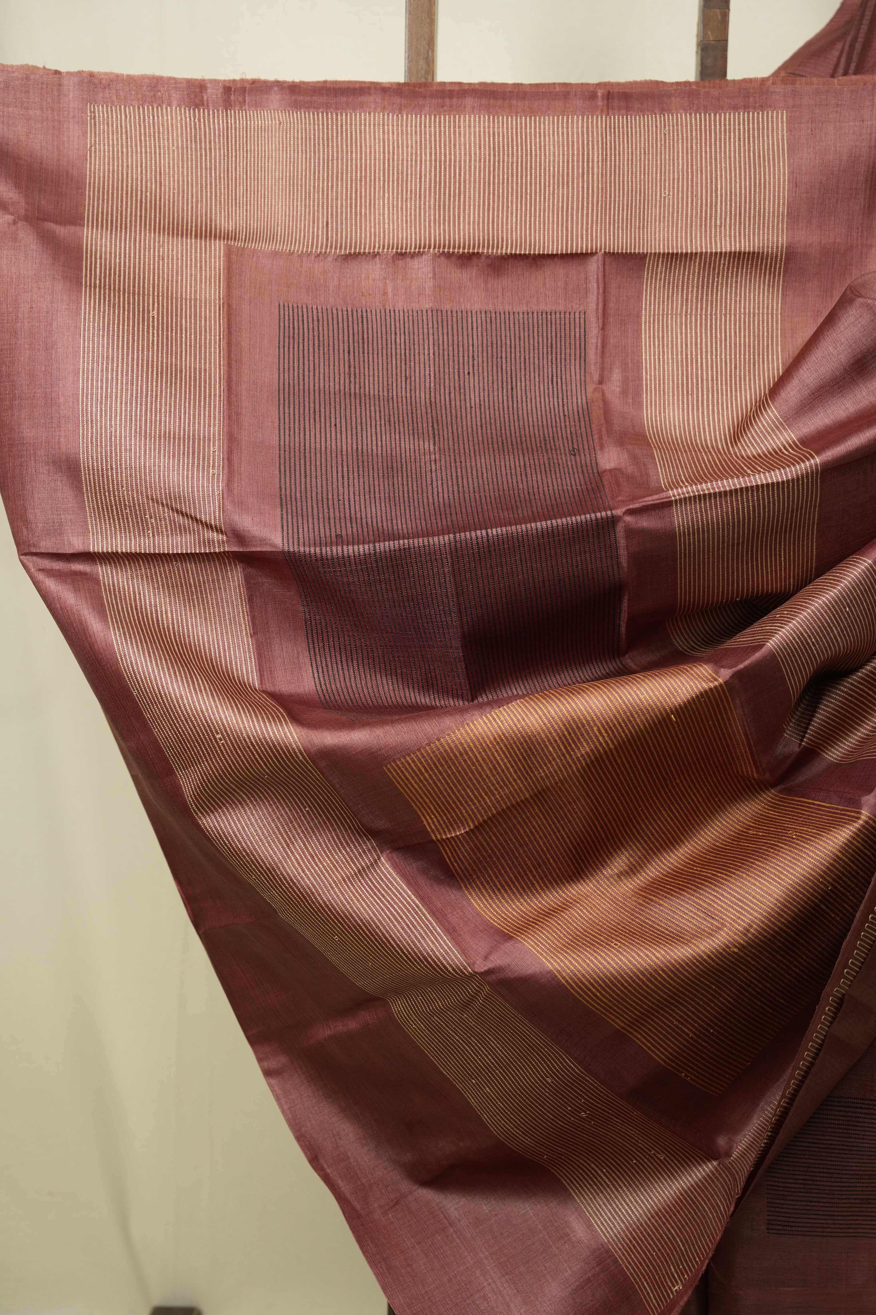 Brown Tussar Silk Saree - SRBTSS1900