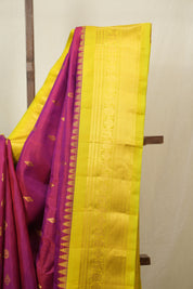Magenta Gadwal Silk Saree - SRMGSS643