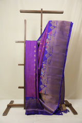 Purple Gadwal Silk Saree - SRPGSS640