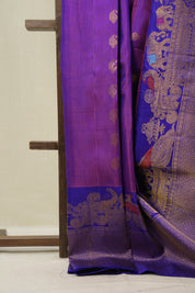 Purple Gadwal Silk Saree - SRPGSS640