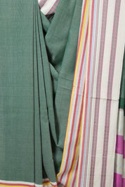 Green Cotton Ilkal Saree with Gayatri  Border - SRGCIS494