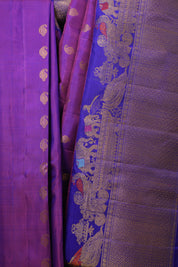 Purple Gadwal Silk Saree - SRPGSS640