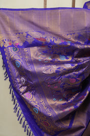 Purple Gadwal Silk Saree - SRPGSS640
