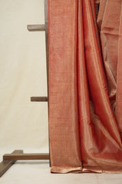 Orange Gold Maheshwari Tissue Saree - SROGMTS640