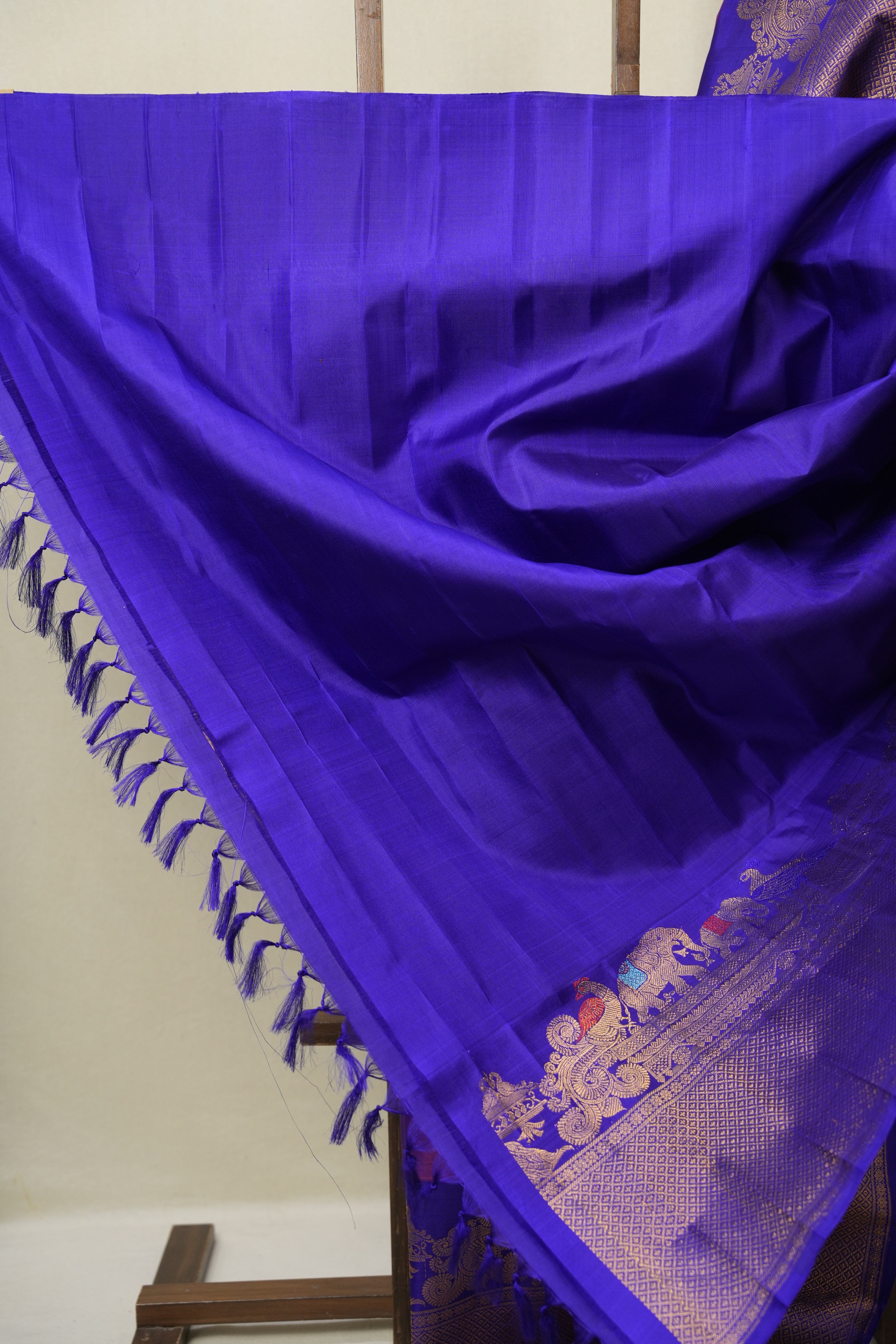 Purple Gadwal Silk Saree - SRPGSS640