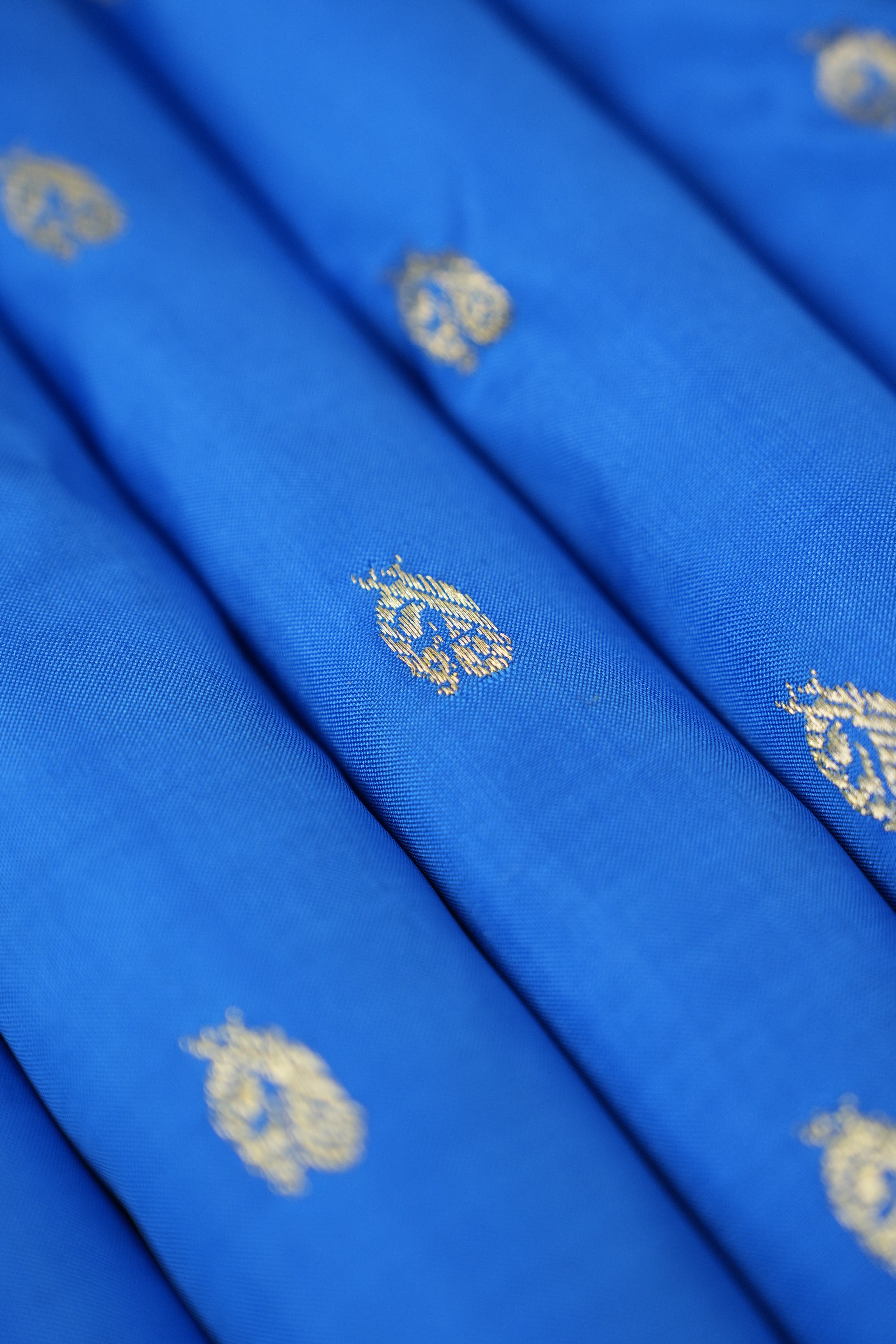 Sky Blue Silk Paithani Saree - Saavari - SSSBSPS28