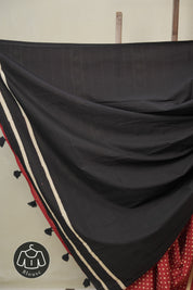 Red HBP Cotton Saree - SRRCS3326