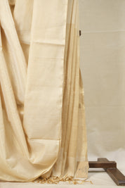 Beige Maheshwari Tissue Saree - SRBMTS646