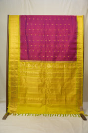 Magenta Gadwal Silk Saree - SRMGSS643