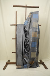 Grey Tussar Silk Saree - SRGTSS1910