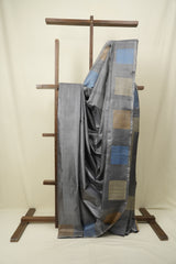 Grey Tussar Silk Saree - SRGTSS1910