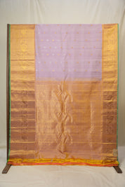 Lilac Gadwal Silk Saree - SRLGSS642