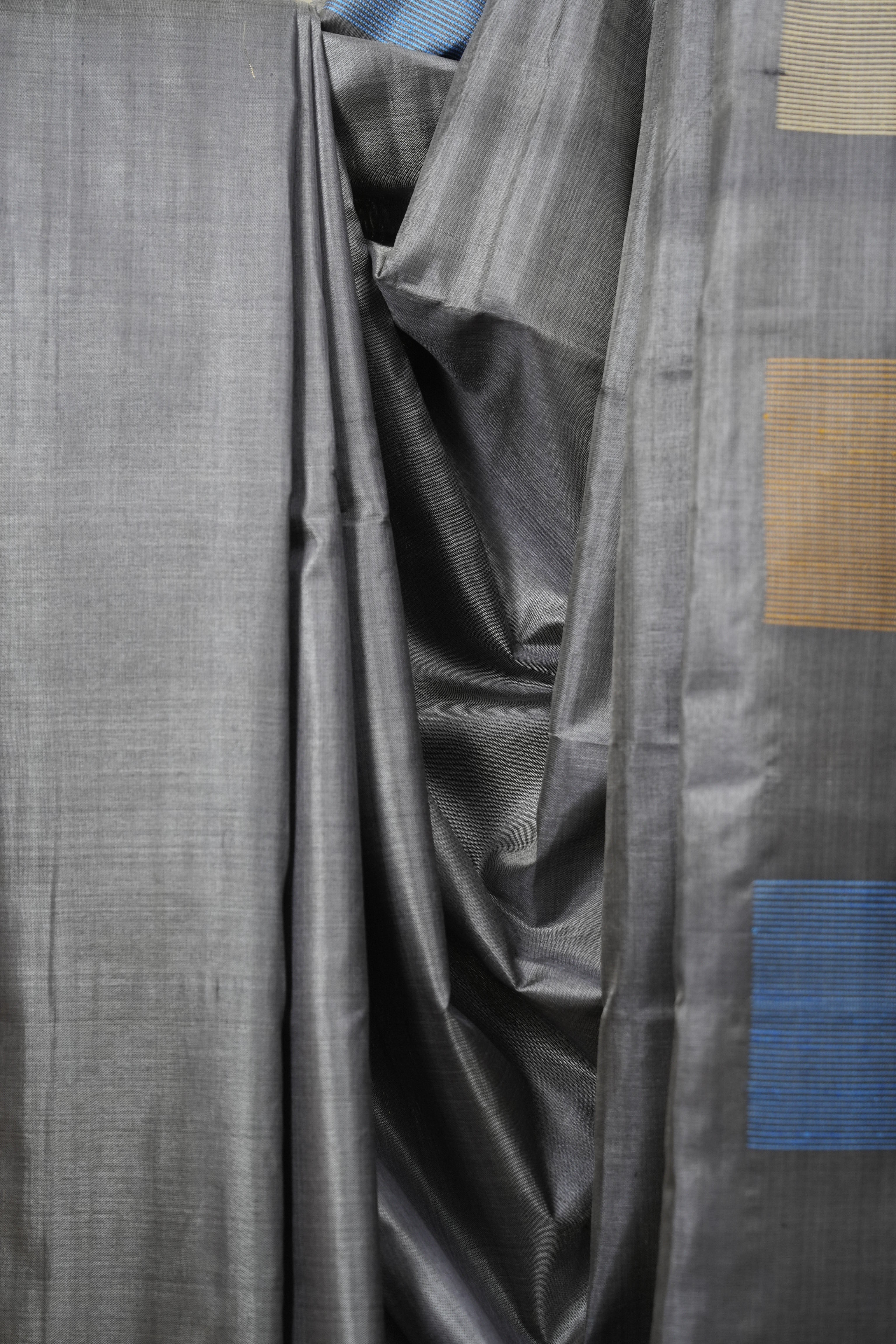 Grey Tussar Silk Saree - SRGTSS1910