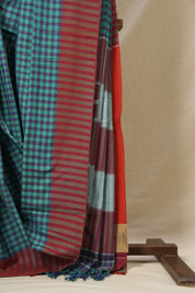 Multicolor Cotton Ilkal Saree - SRMCIS555