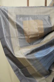 Grey Tussar Silk Saree - SRGTSS1910