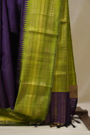 Purple Raw Silk Saree - SRPRSS994