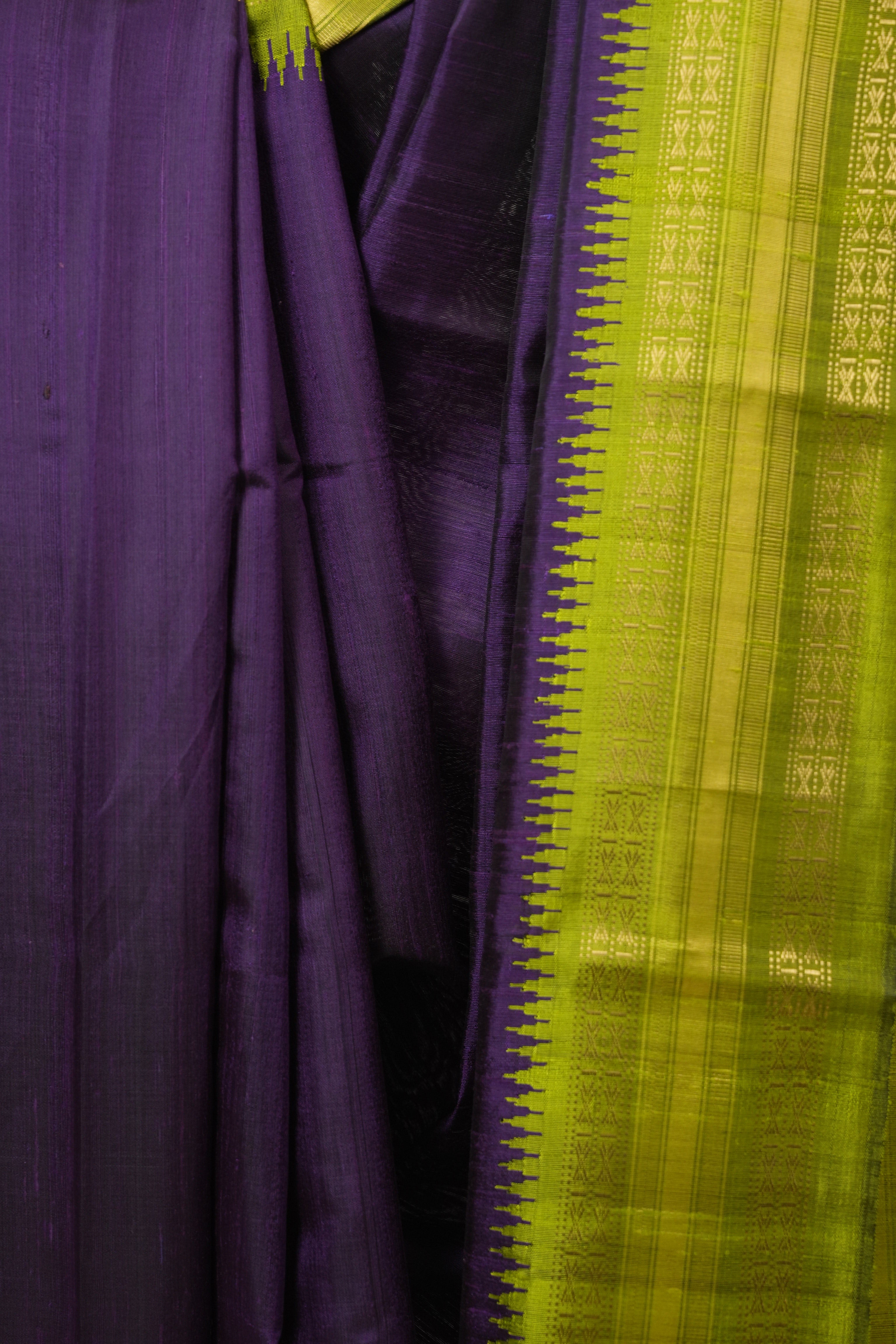 Purple Raw Silk Saree - SRPRSS994