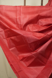 Coral Pink Tussar Silk Saree - SRCPTSS1906