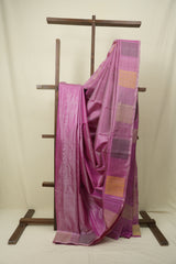 Pink Tussar Silk Saree - SRPTSS1908