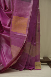 Pink Tussar Silk Saree - SRPTSS1908