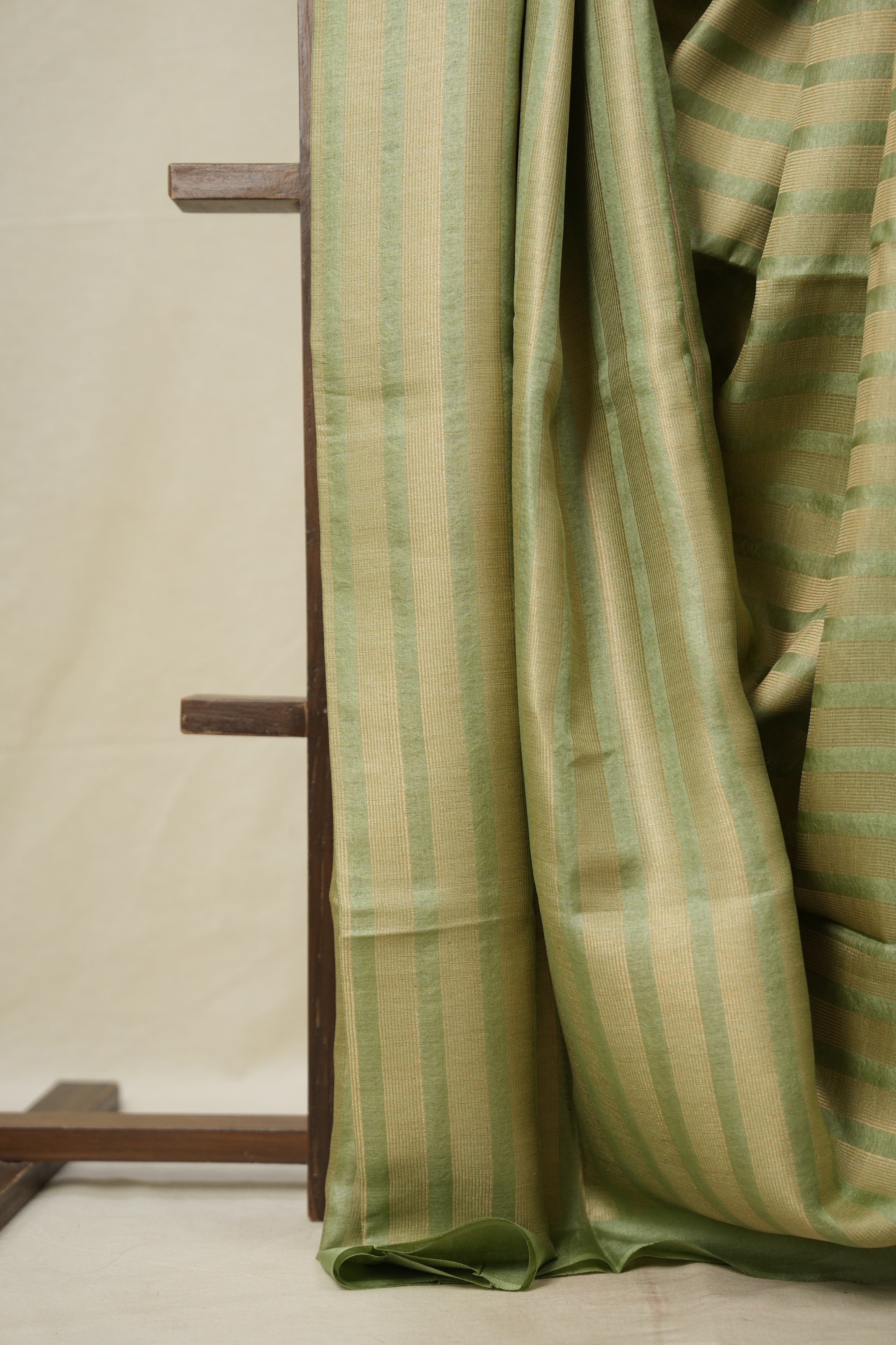 Mint Green Tussar Silk Saree - SRMGTSS1596