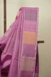 Pink Tussar Silk Saree - SRPTSS1908