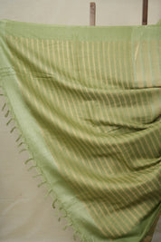 Mint Green Tussar Silk Saree - SRMGTSS1596