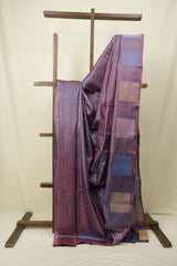 Dual Tone Purple Tussar Silk Saree - SRDTPTSS1909