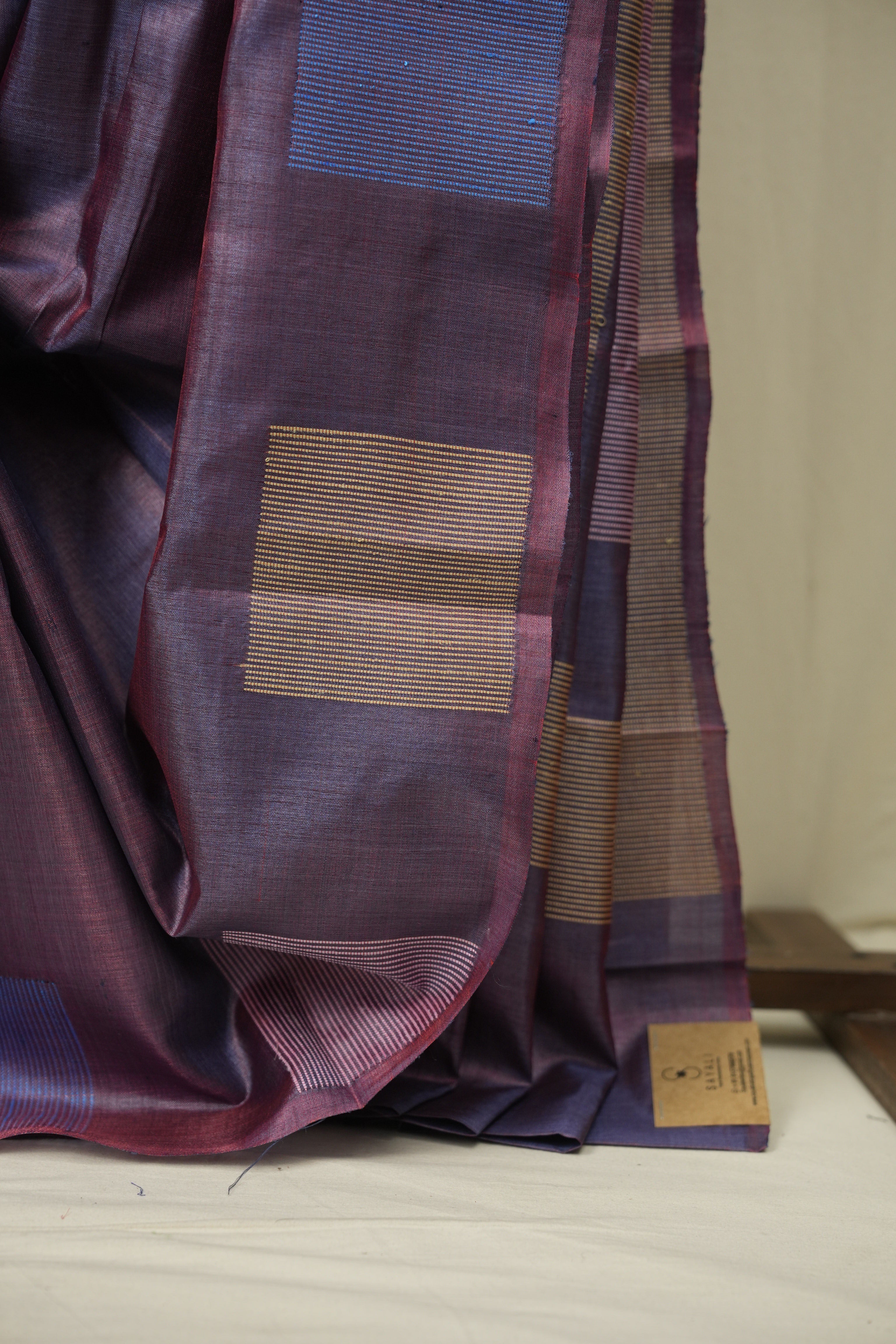 Dual Tone Purple Tussar Silk Saree - SRDTPTSS1909