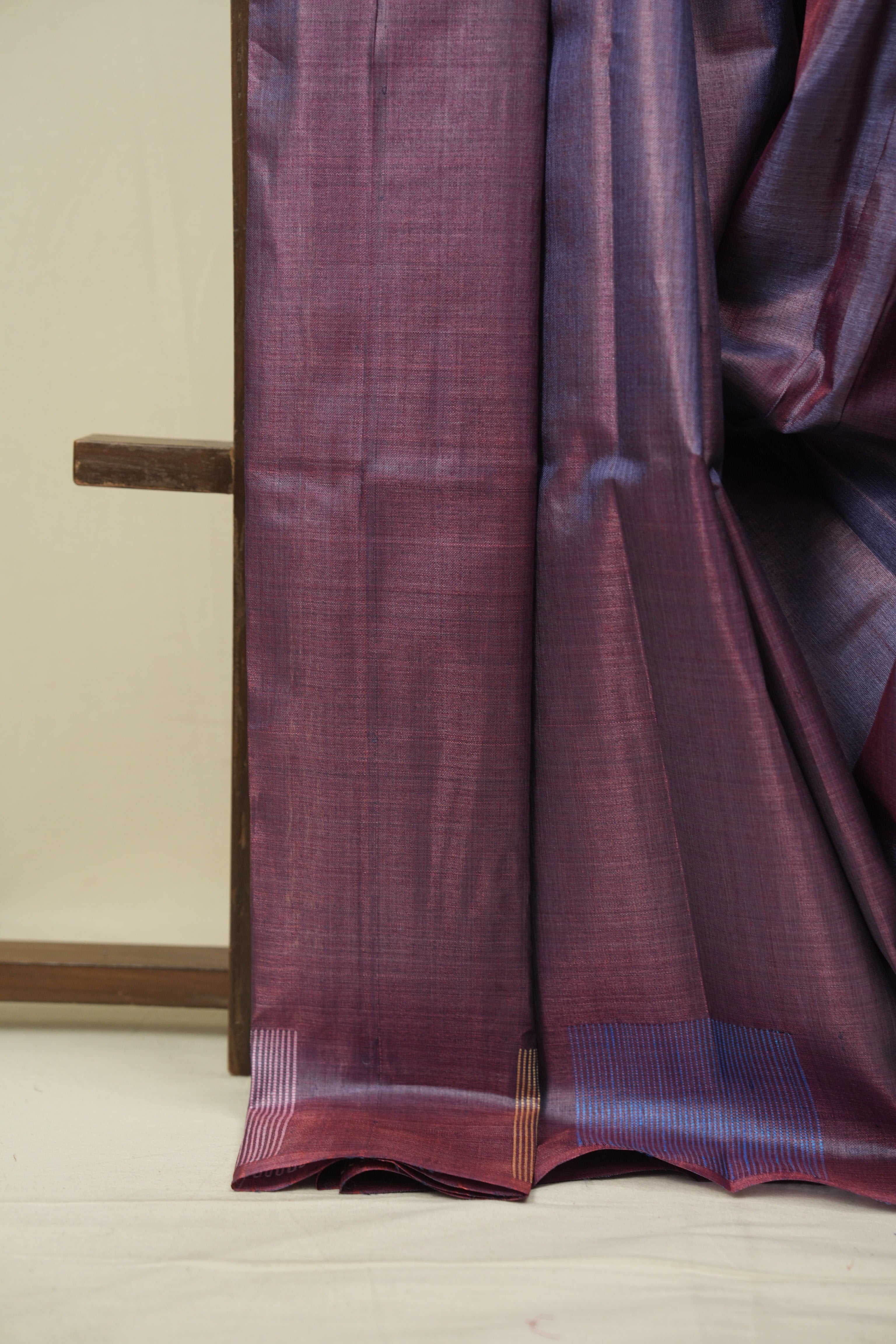 Dual Tone Purple Tussar Silk Saree - SRDTPTSS1909