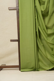 Apple Green Mulmul Cotton Saree-SRAGMCS116