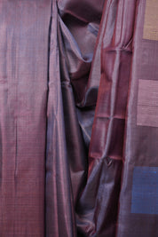 Dual Tone Purple Tussar Silk Saree - SRDTPTSS1909