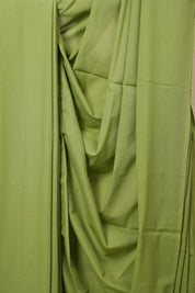 Apple Green Mulmul Cotton Saree-SRAGMCS116