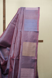 Dual Tone Purple Tussar Silk Saree - SRDTPTSS1909
