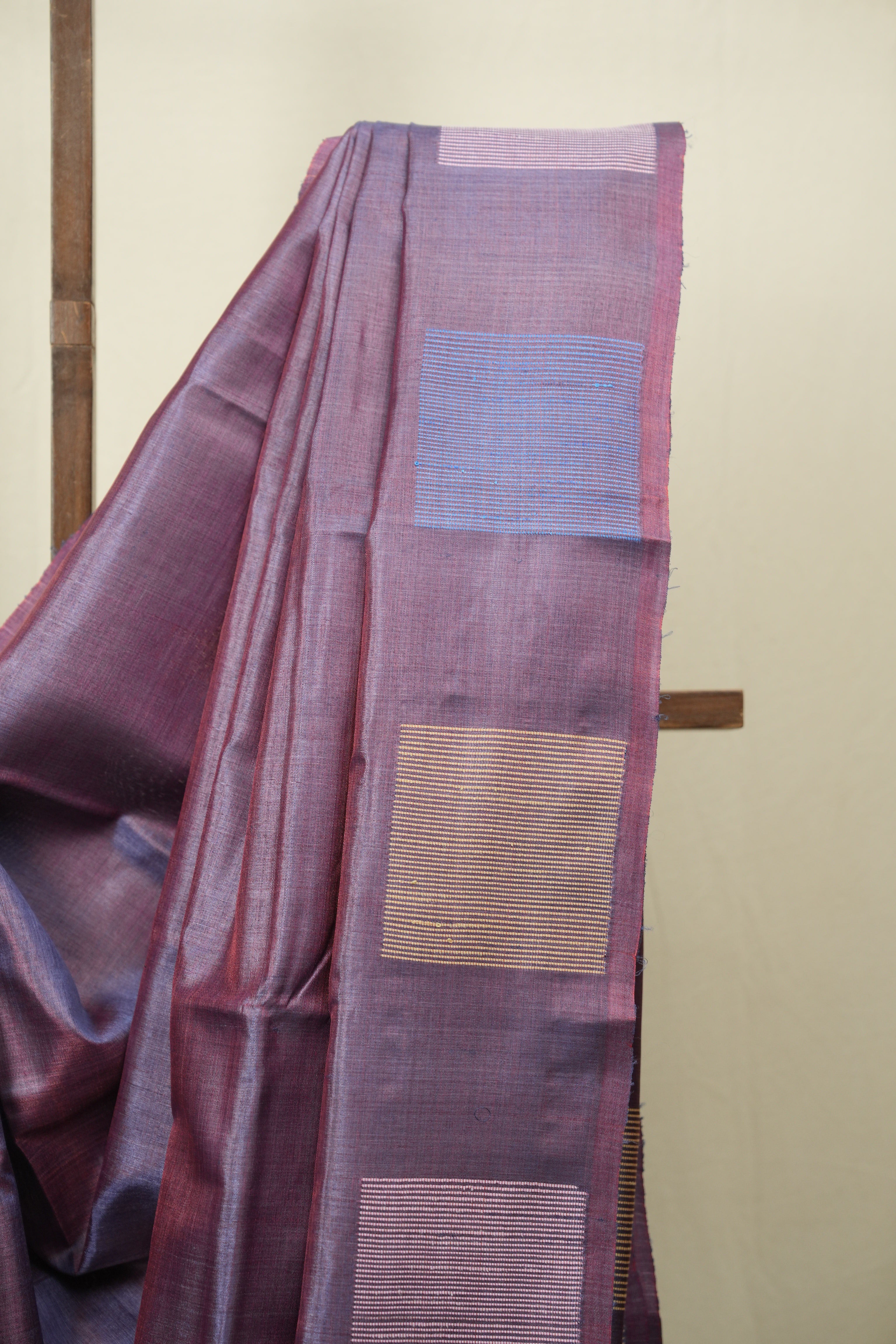 Dual Tone Purple Tussar Silk Saree - SRDTPTSS1909