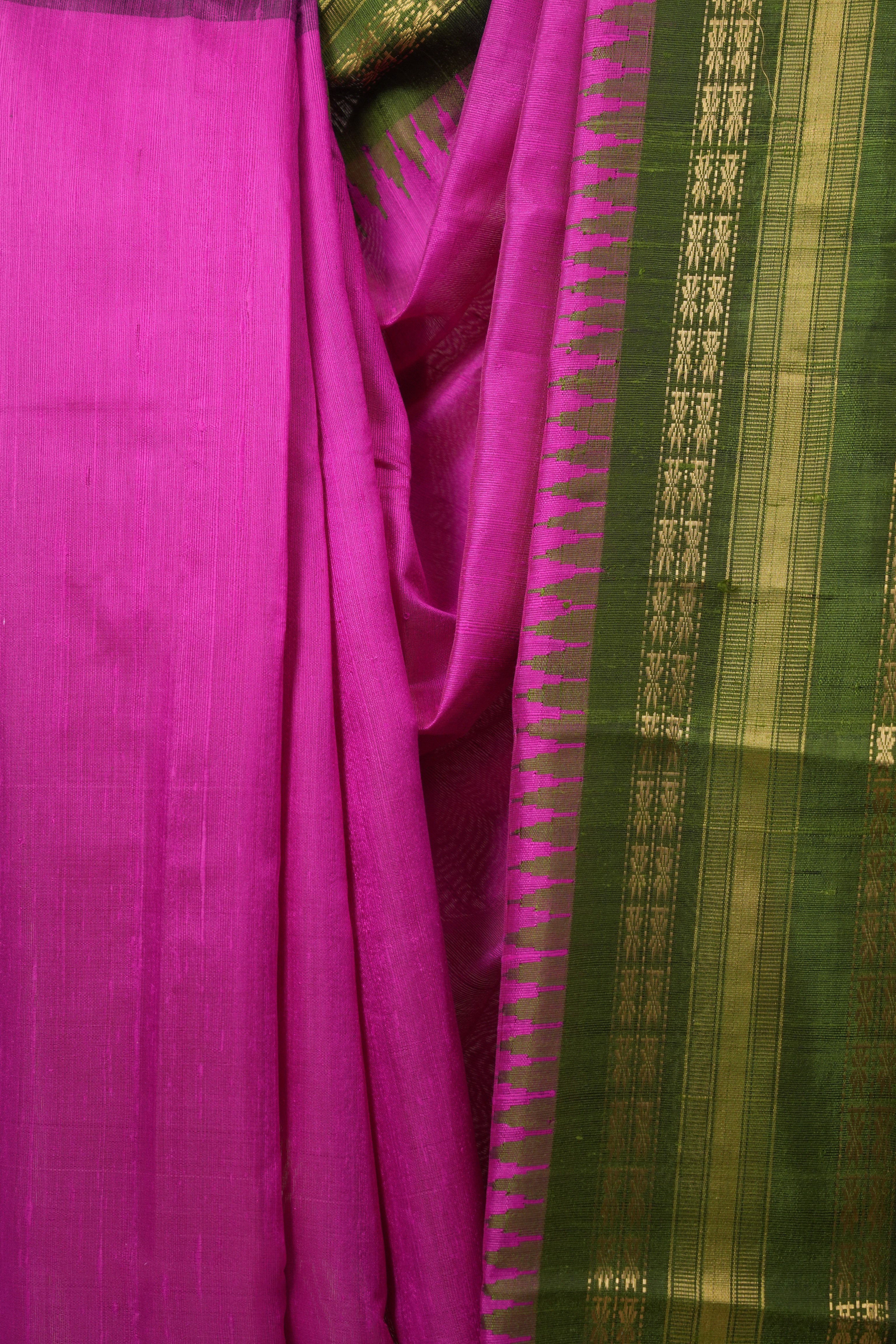 Pink Raw Silk Saree - SRPRSS995